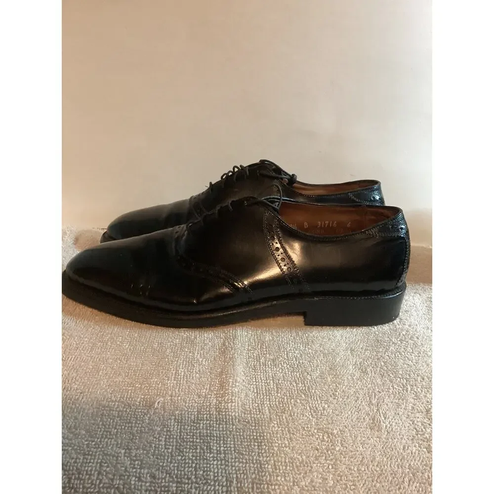 Allen Edmond’s Men’s Dress Shoes 9.5 B Black Lace Up Size 31716 Style